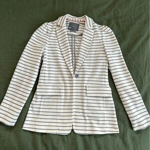 Anthropologie Striped Blazer, Like New, Small